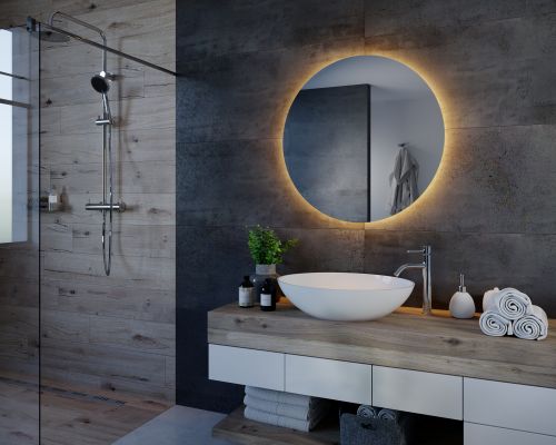Oglindă de baie inteligentă cu iluminare caldă C3