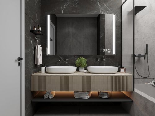 Oglindă de baie cu iluminare LED M4 premium 