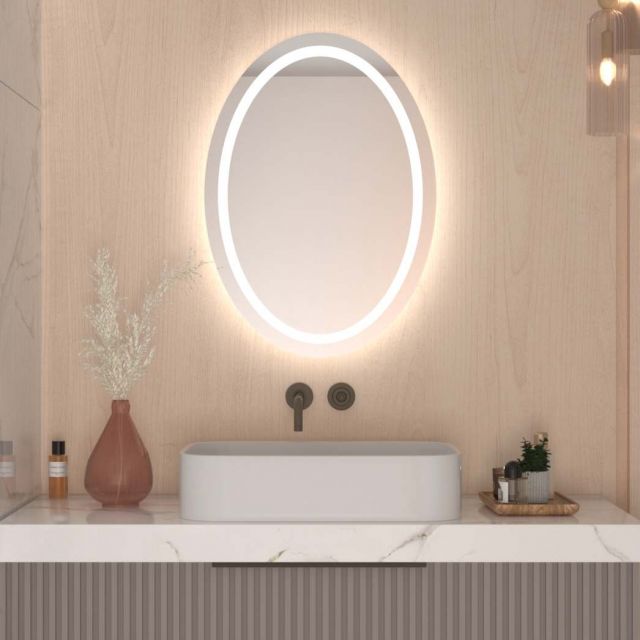 Oglindă ovală cu iluminare A13