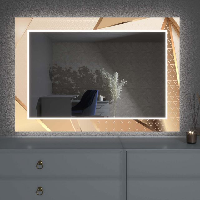 Oglindă LED cu decor D22
