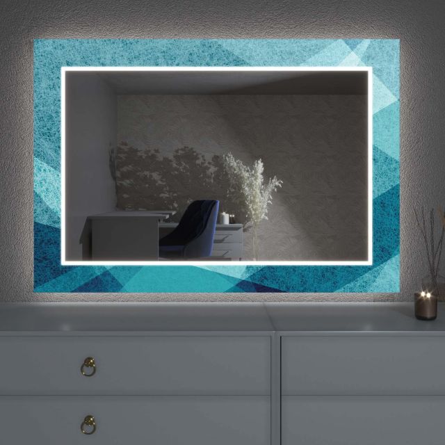 Oglindă LED cu decor D24